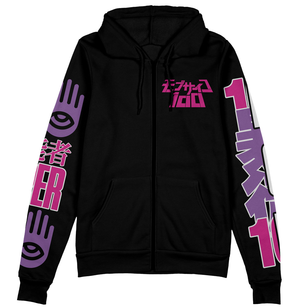 Buildercar - Shigeo Kageyama V2 Mob Psycho 100 Streetwear Zip Hoodie Jacket - Image 2