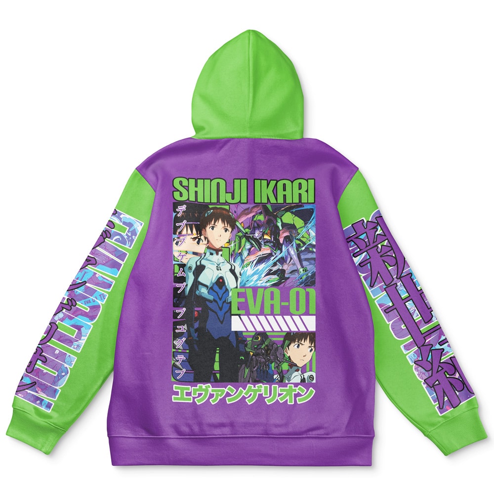 Buildercar - Shinji Ikari x Eva 01 Eva Streetwear Hoodie