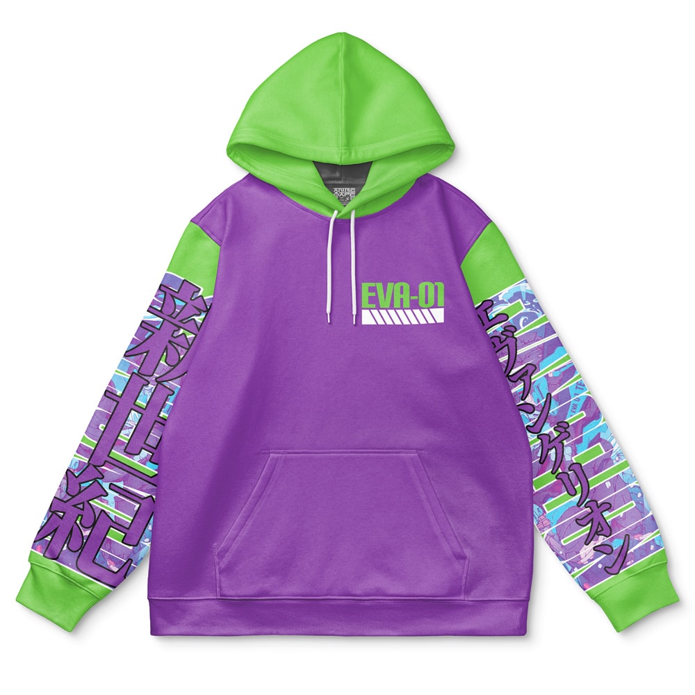 Buildercar - Shinji Ikari x Eva 01 Eva Streetwear Hoodie - Image 2