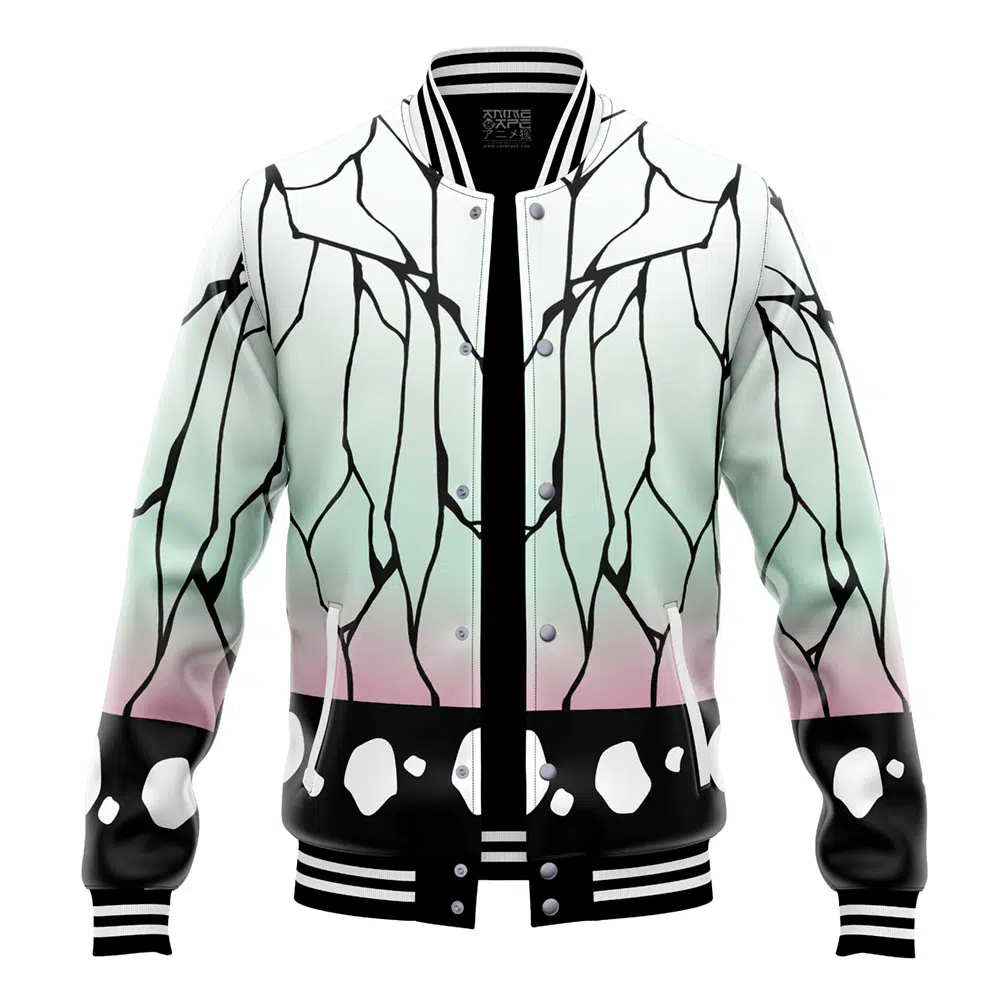 Buildercar - Shinobu Kocho Pattern V2 Demon Slayer Varsity Jacket