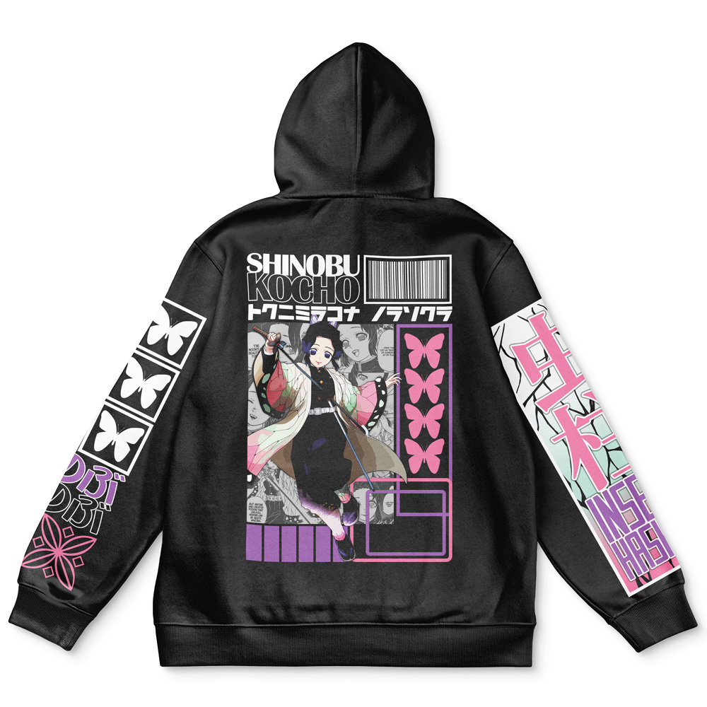 Buildercar - Shinobu Kocho V2 Demon Slayer Streetwear Hoodie
