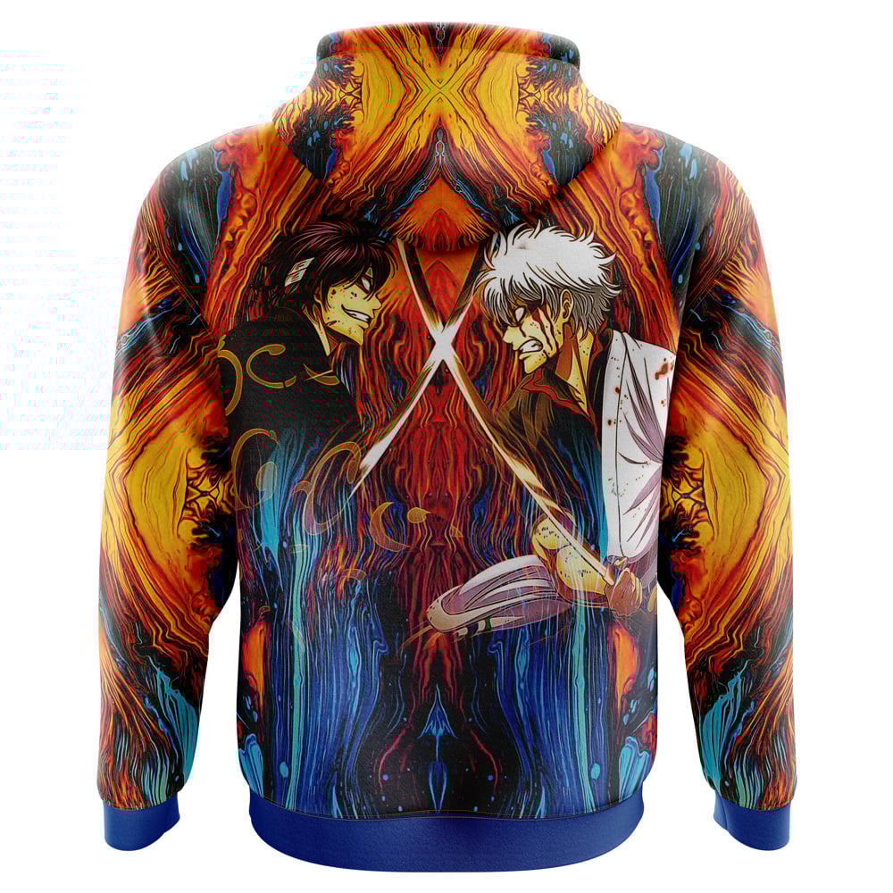 Buildercar - Shinsuke vs Gintoki Gintama Hoodie - Image 3