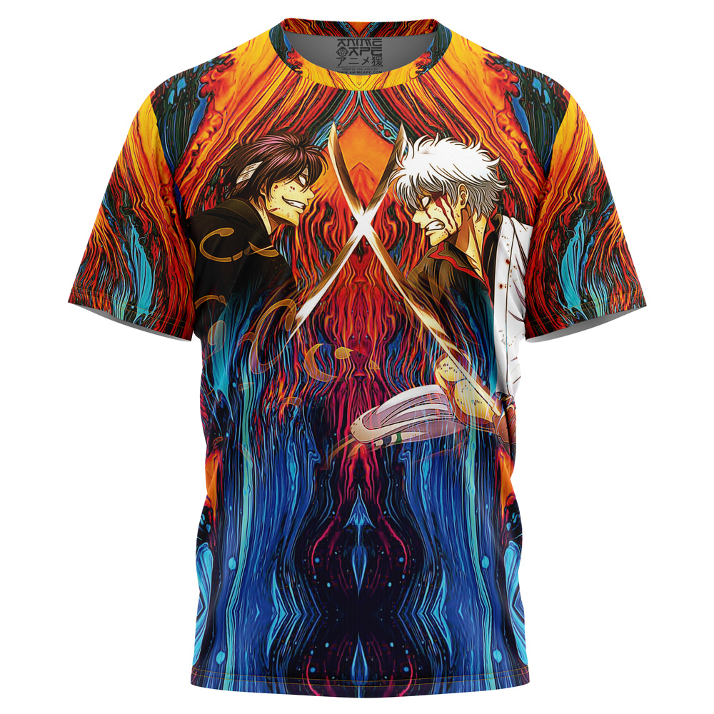 Buildercar - Shinsuke vs Gintoki Gintama T-Shirt