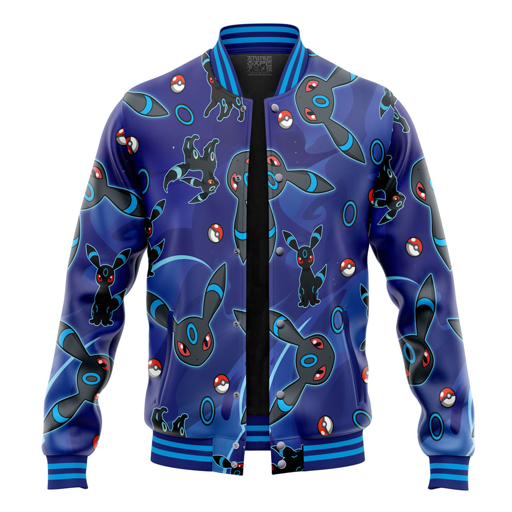 Buildercar - Shiny Umbreon Pattern Pokemon Varsity Jacket