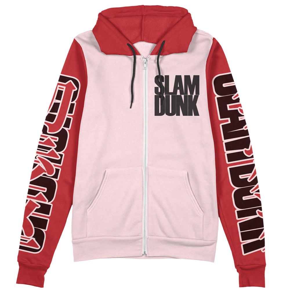 Buildercar - Shohoku Team Slam Dunk Streetwear Zip Hoodie Jacket - Image 2