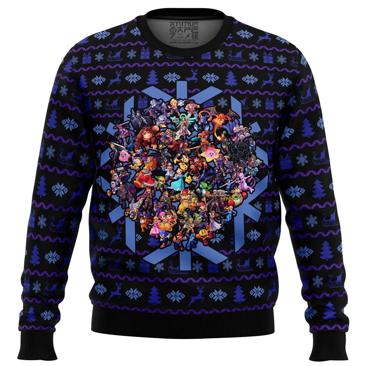 Buildercar - Smash Bros Christmas Brawl Ugly Christmas Sweater