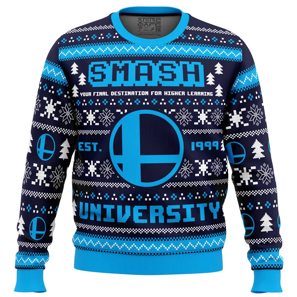 Buildercar - Smash University Super Smash Bros Ugly Christmas Sweater