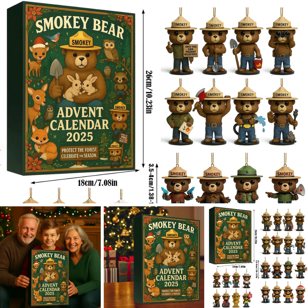Buildercar - Smokey Bear Advent Calendar 2025 -2D Acrylic