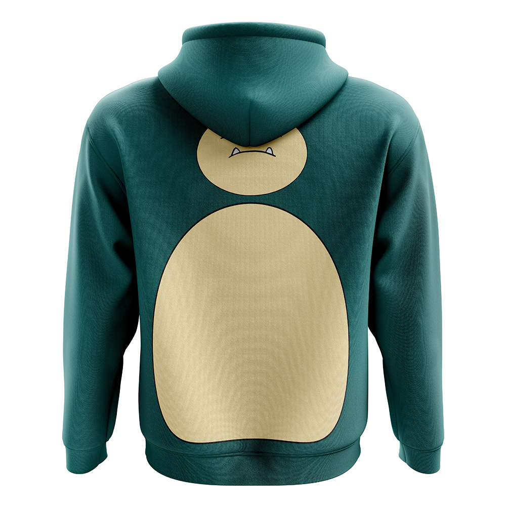 Buildercar - Snorlax Pokemon Zip Hoodie Jacket - Image 2