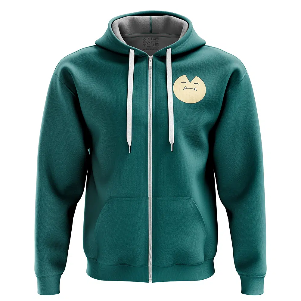Buildercar - Snorlax Pokemon Zip Hoodie Jacket