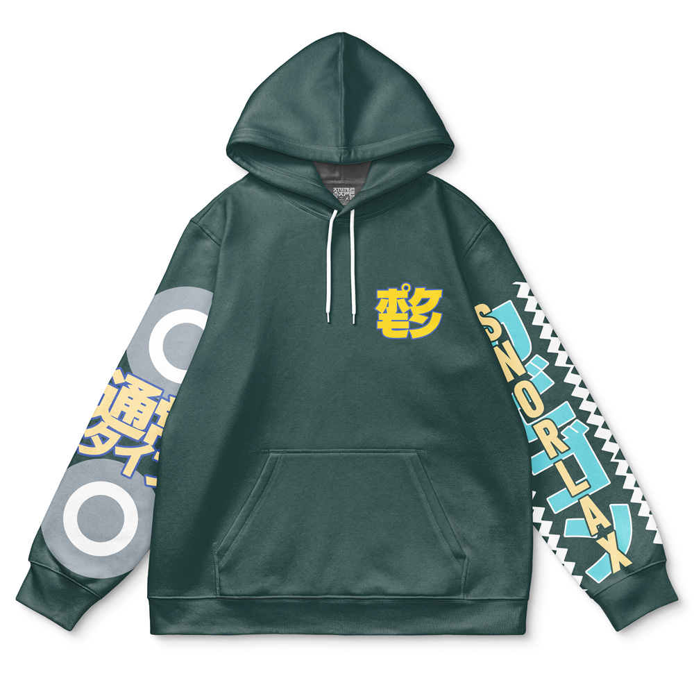 Buildercar - Snorlax V2 Pokemon Streetwear Hoodie - Image 2