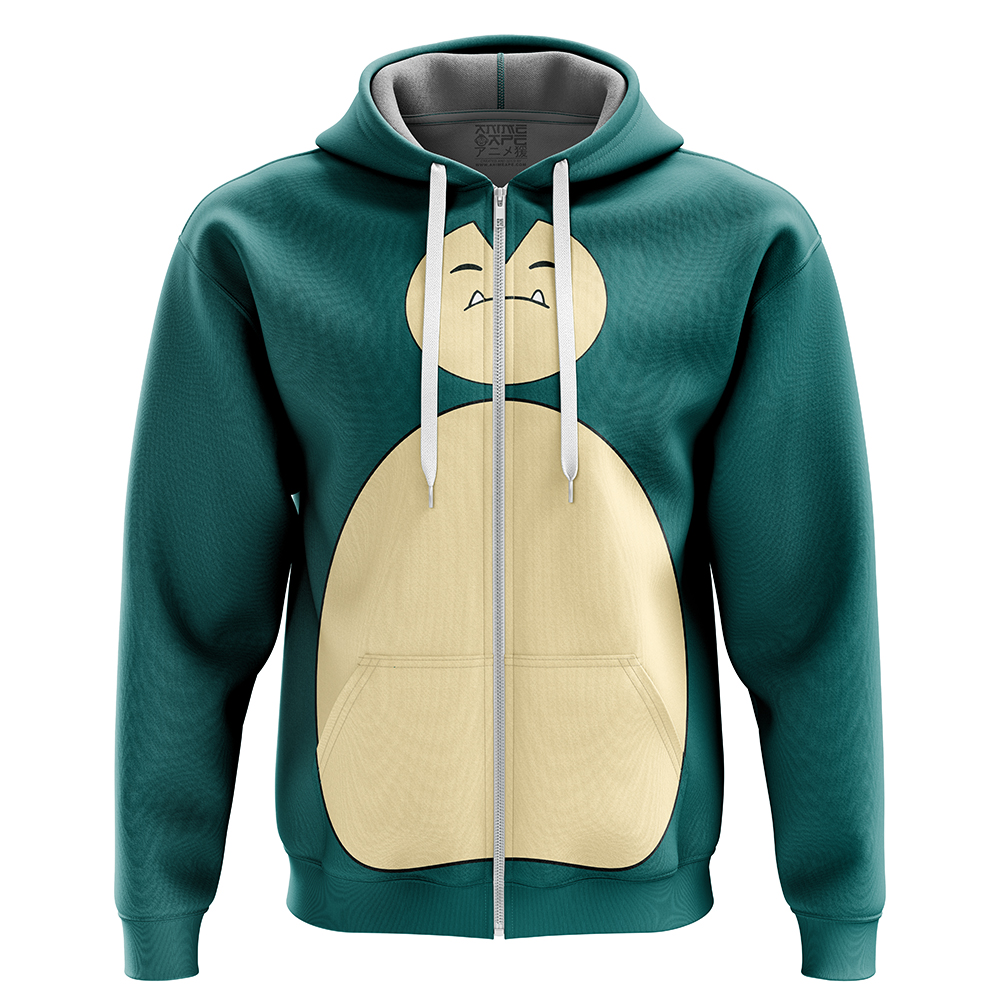 Buildercar - Snorlax V2 Pokemon Zip Hoodie Jacket