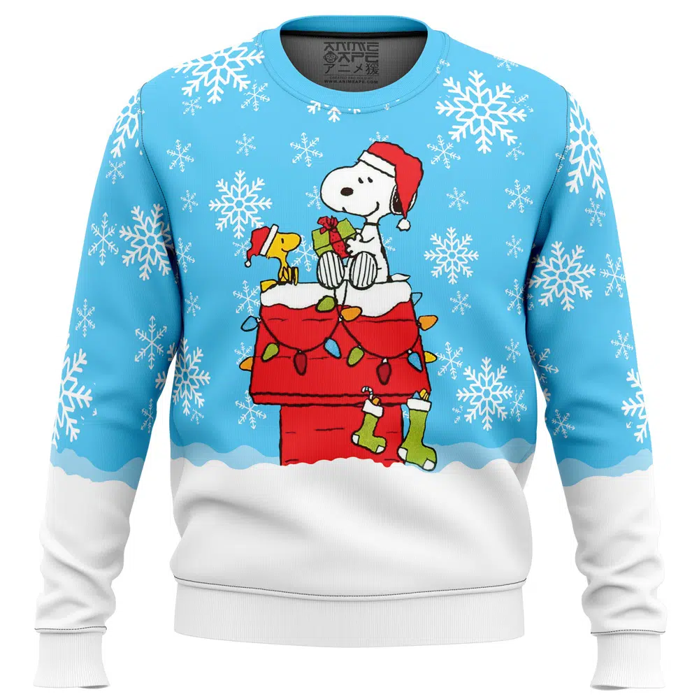 Buildercar - Snowy Christmas Snoopy Ugly Christmas Sweater
