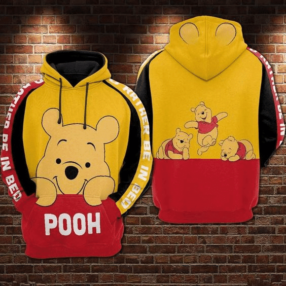 Buildercar - So Lovely Winnie The Pooh Disney World 106 Fan Gift Stylist Unisex Cartoon Graphic Outfits Aop Hoodie 2585