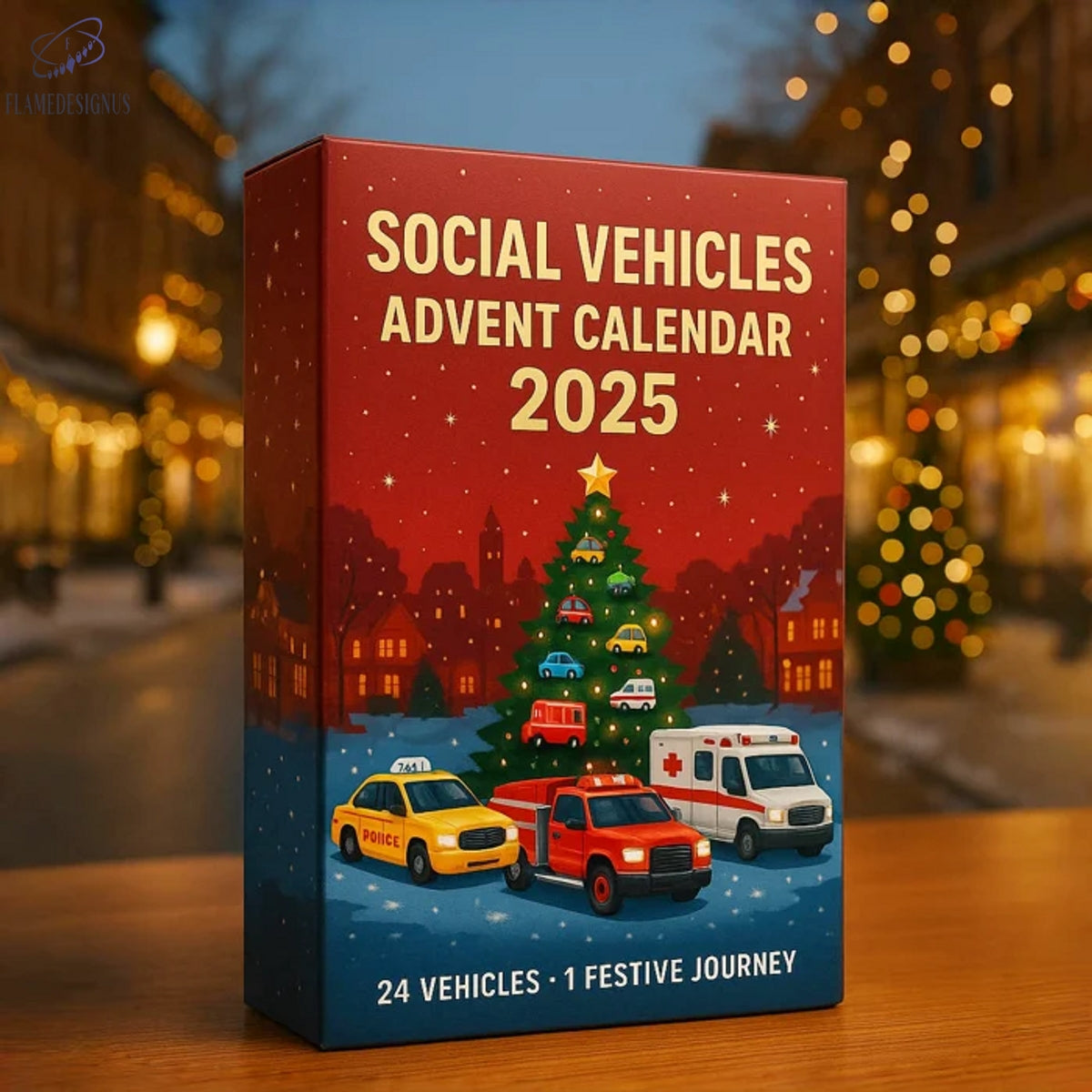 Buildercar - Social Vehicles Advent Calendar 2025 -2D Acrylic