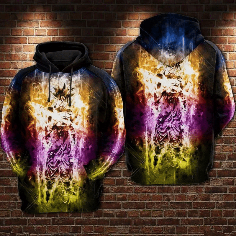 Buildercar - Son Goku Dragon Ball Z Anime Japan Design Art Gift For Fan Custom 3d Hoodie All Over Printed Zip Hoodie