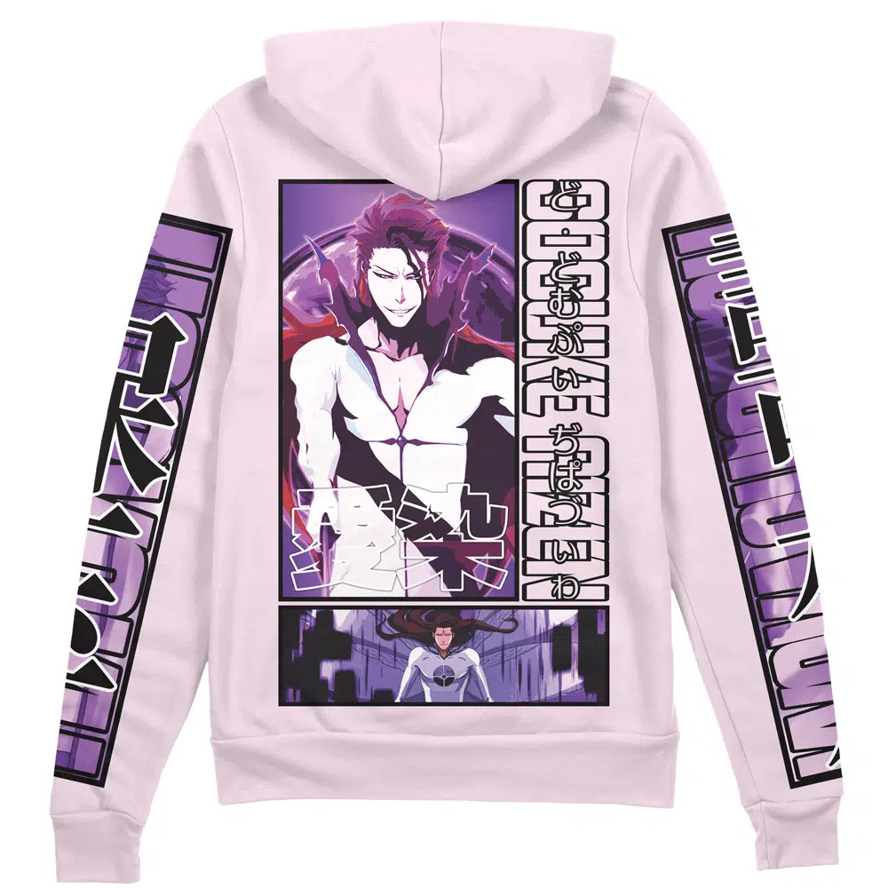 Buildercar - Sosuke Aizen Bleach Streetwear Zip Hoodie Jacket