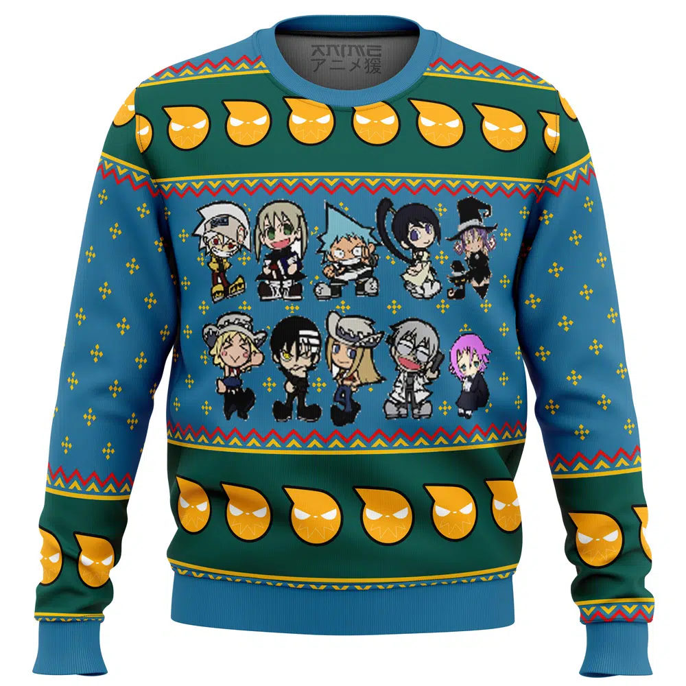 Buildercar - Soul Eater Chibi Ugly Christmas Sweater