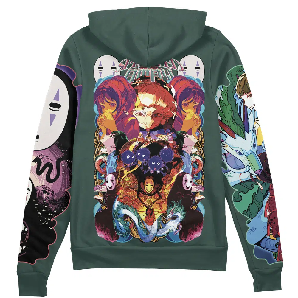 Buildercar - Spirited Away V2 Studio Ghibli Streetwear Zip Hoodie Jacket
