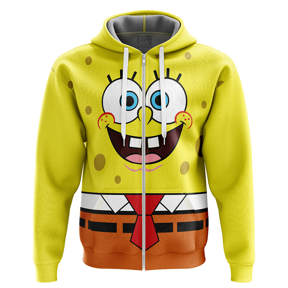 Buildercar - Spongebob Squarepants Zip Hoodie Jacket