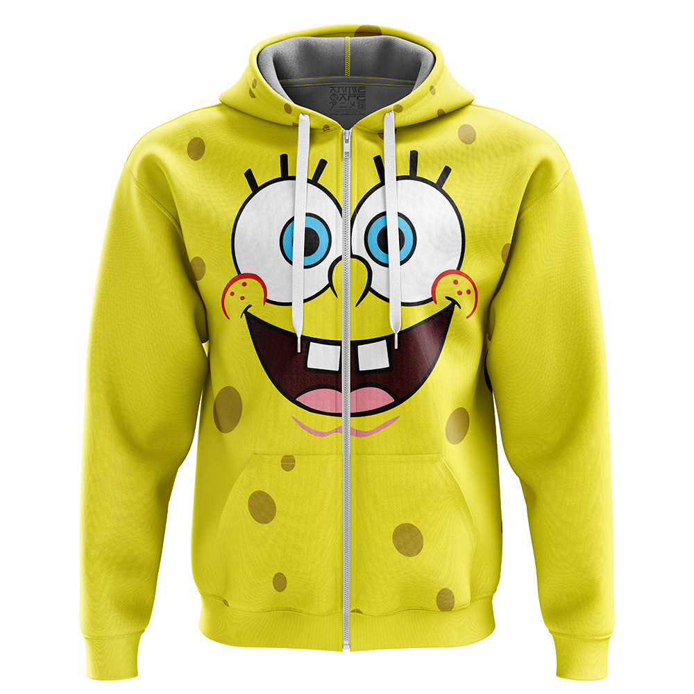 Buildercar - Spongebob V2 Squarepants Zip Hoodie Jacket