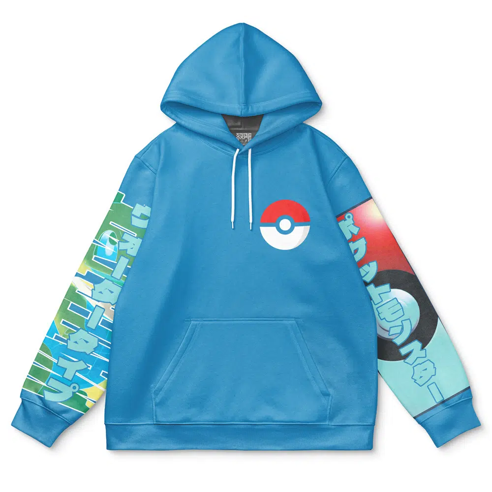 Buildercar - Squirtle Pokemon Streetwear Hoodie - Image 2