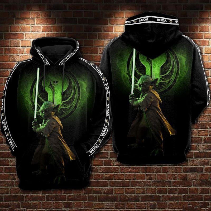 Buildercar - Star Wars Yoda Master Jedi All Over Print Hoodie