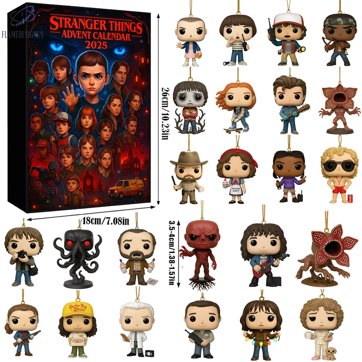 Buildercar - Stranger Things 2025 Advent Calendar -2D Acrylic