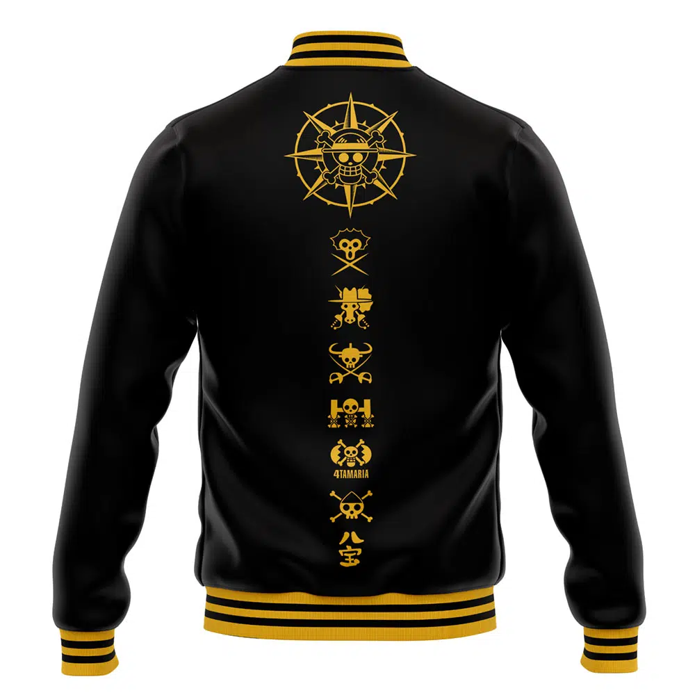 Buildercar - Straw Hat Grand Fleet One Piece Varsity Jacket