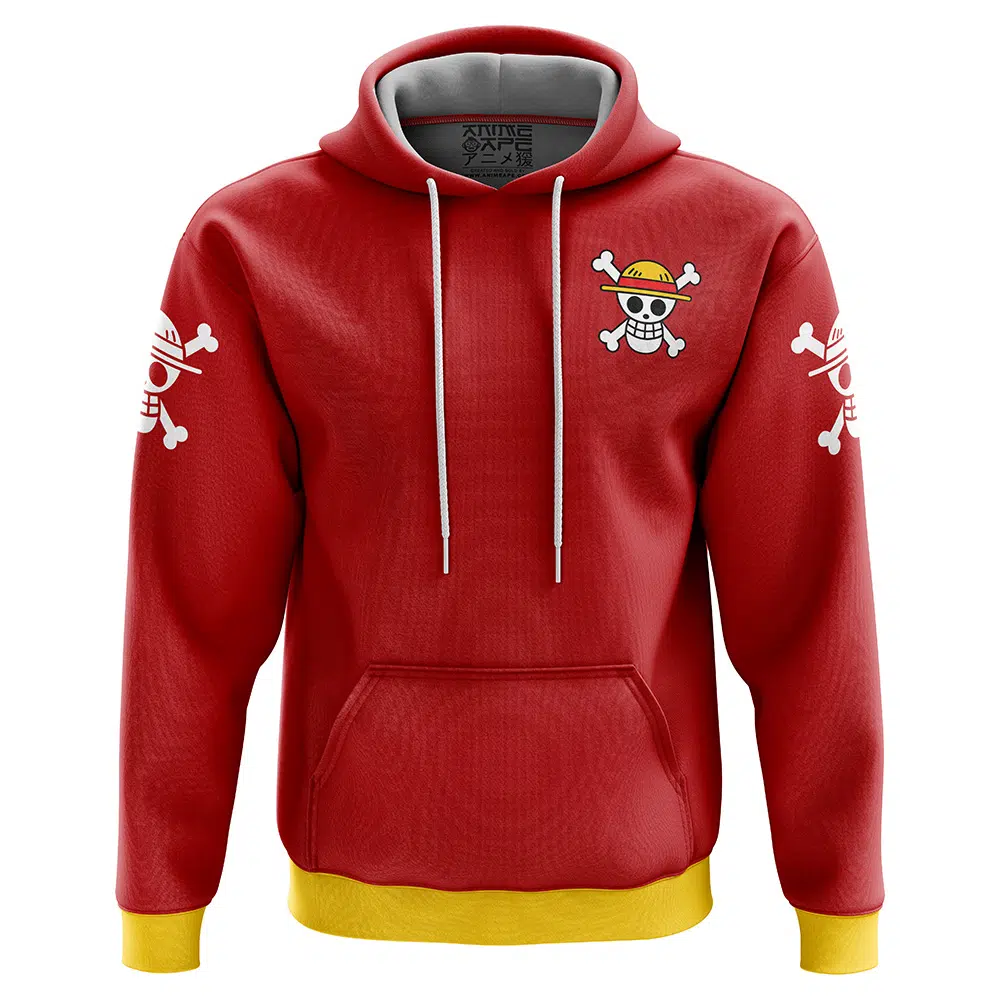 Buildercar - Straw Hats Luffy One Piece Hoodie