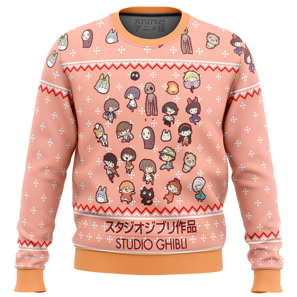 Buildercar - Studio Ghibli Cuties Ugly Christmas Sweater