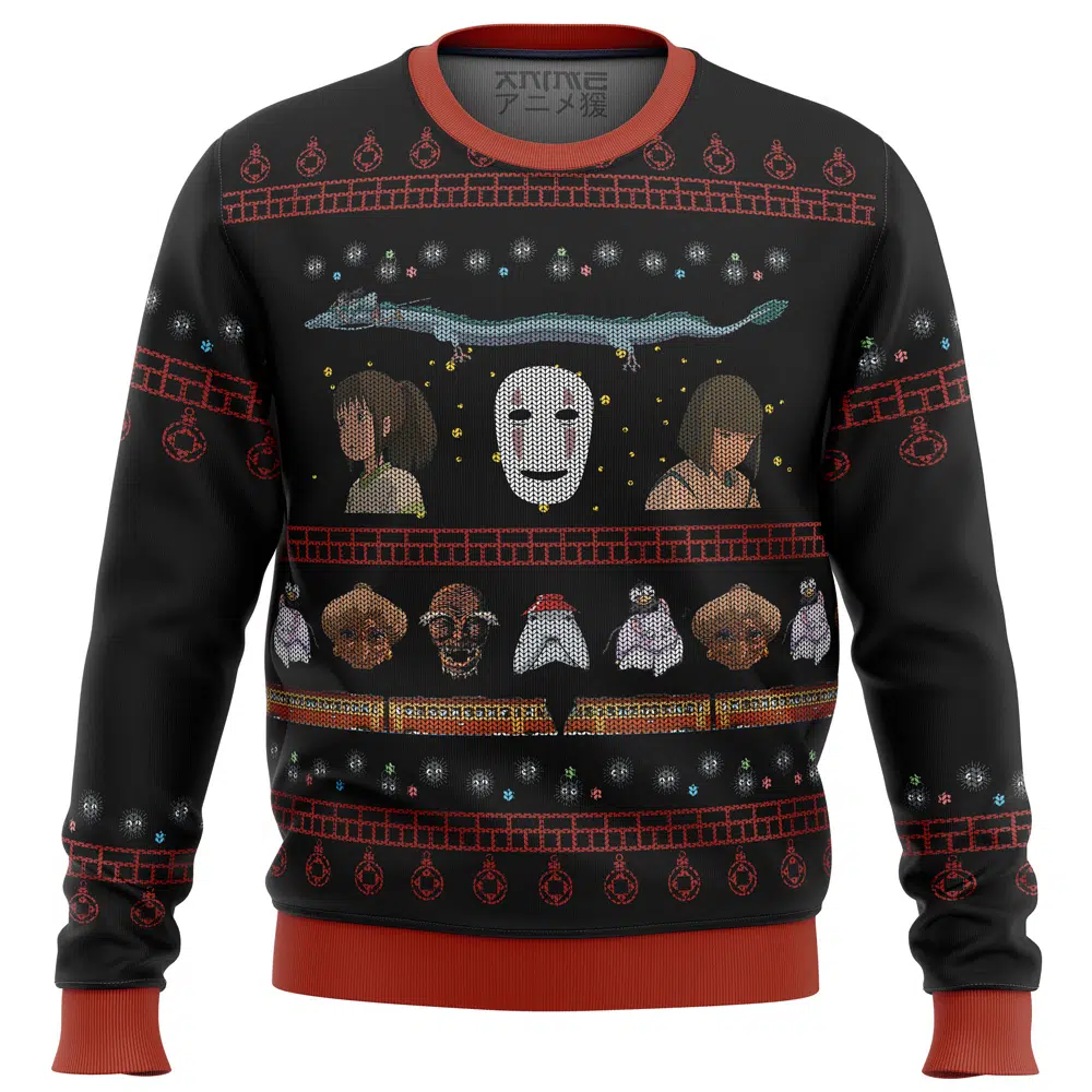Buildercar - Studio Ghibli Spirited Ugly Christmas Sweater