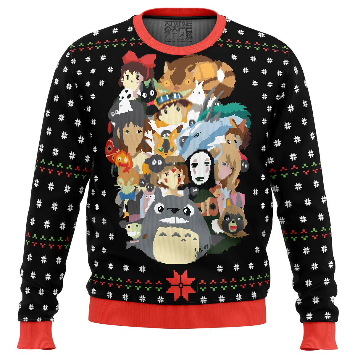 Buildercar - Studio Ghibli Xmas Main Miyazaki Ugly Christmas Sweater