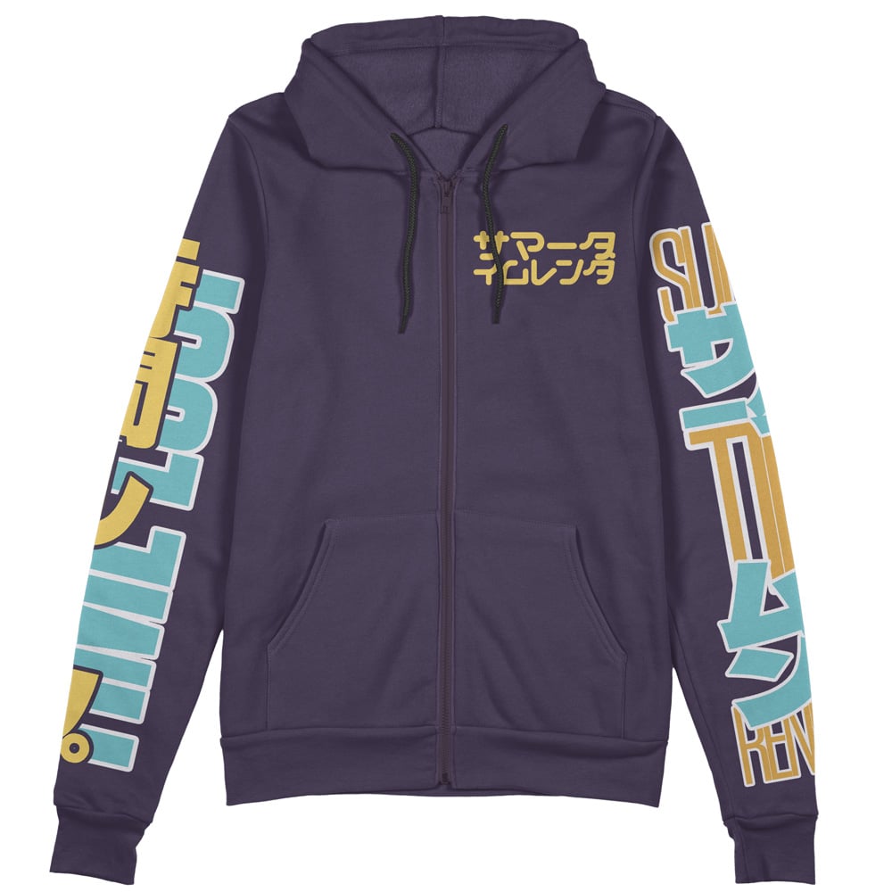 Buildercar - Summer Time Rendering Streetwear Zip Hoodie Jacket - Image 2