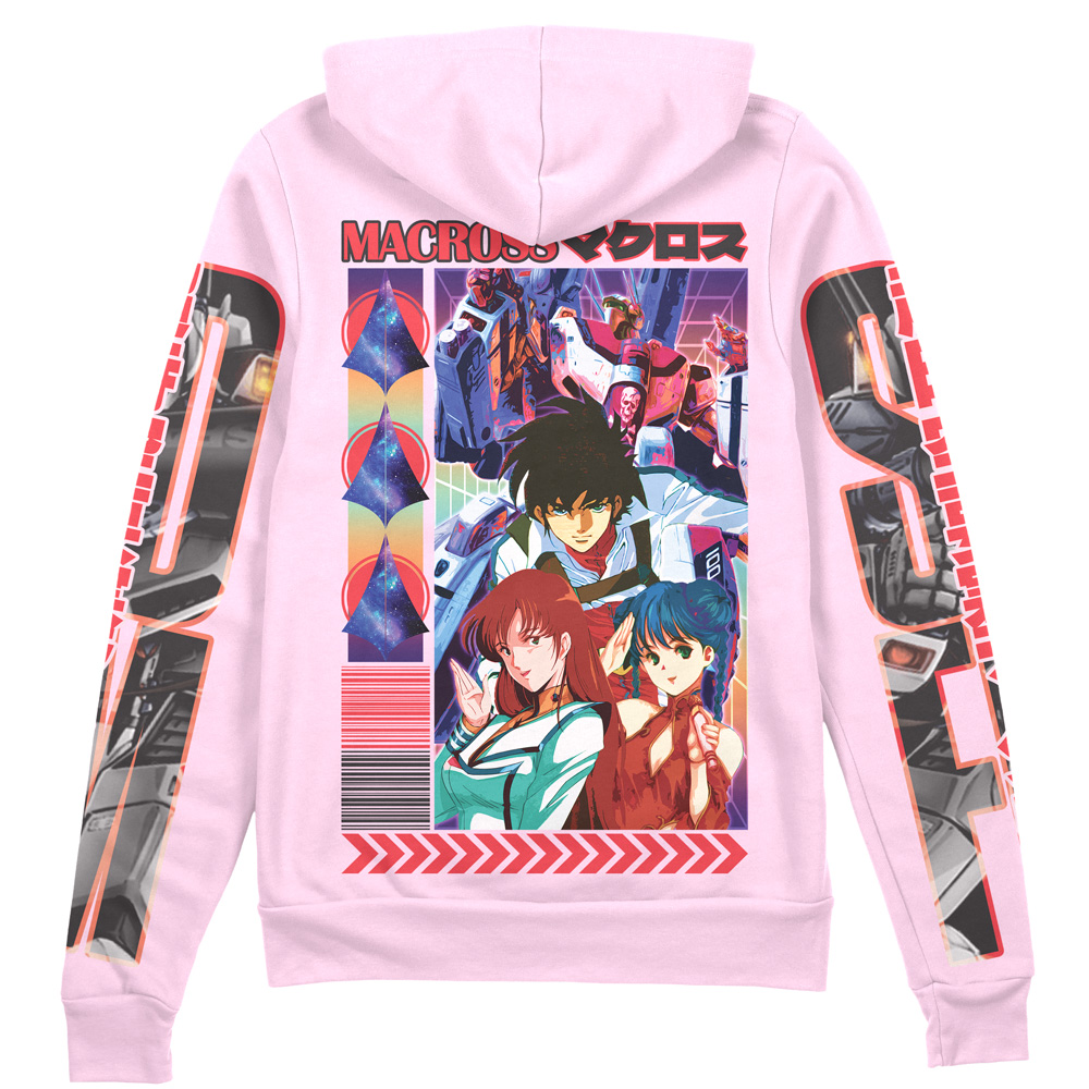 Buildercar - Super Dimension Fortress Macross Streetwear Zip Hoodie Jacket
