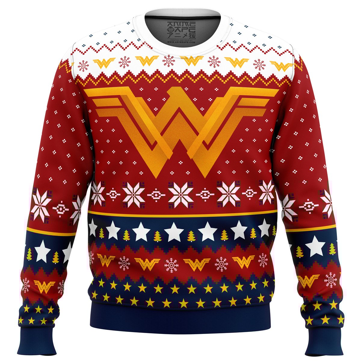 Buildercar - Super Heroes Wonder Woman Christmas Ugly Christmas Sweater