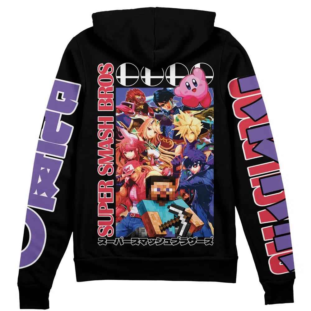 Buildercar - Super Smash Bros. Streetwear Zip Hoodie Jacket