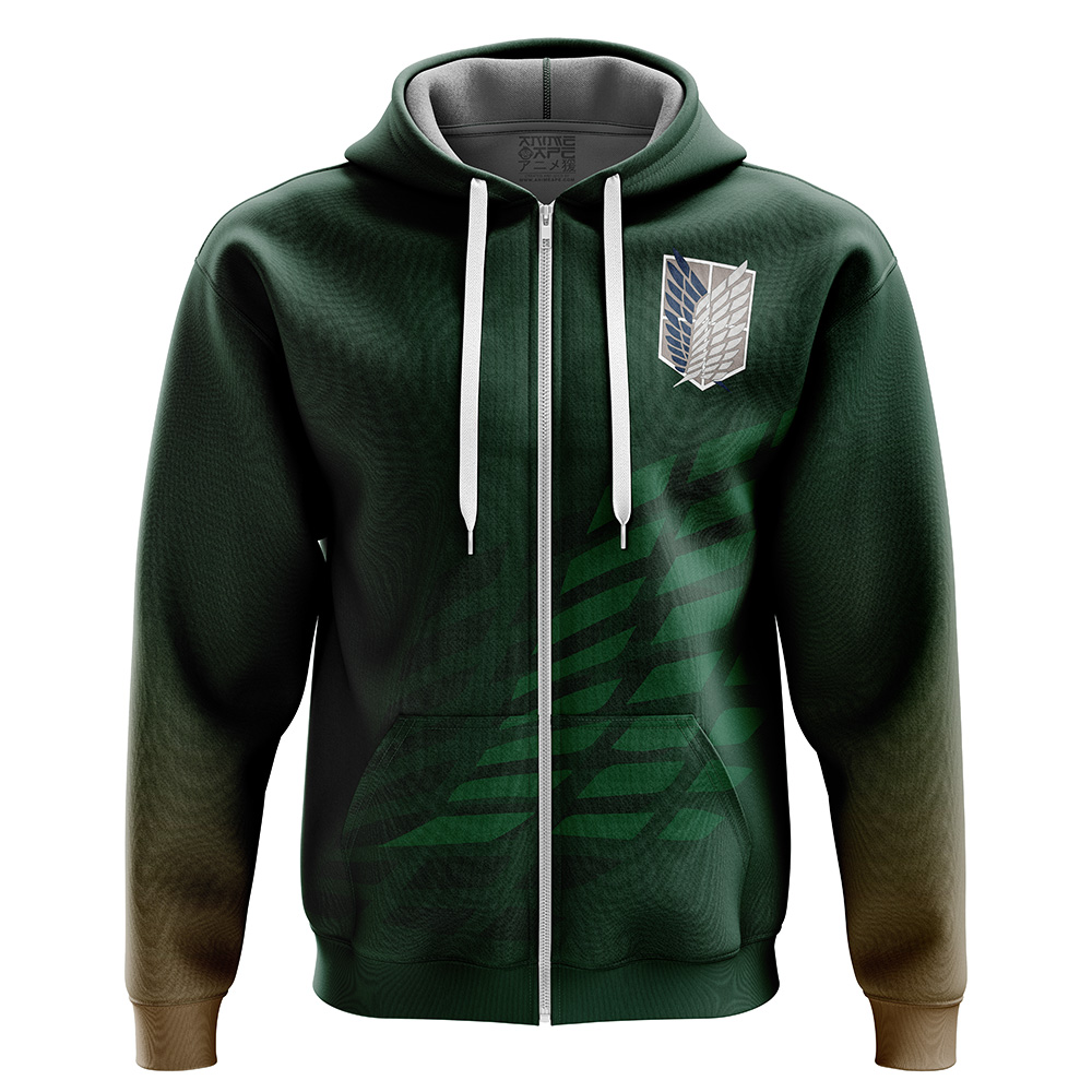 Buildercar - Survery Corps Attack on Titan Zip Hoodie Jacket