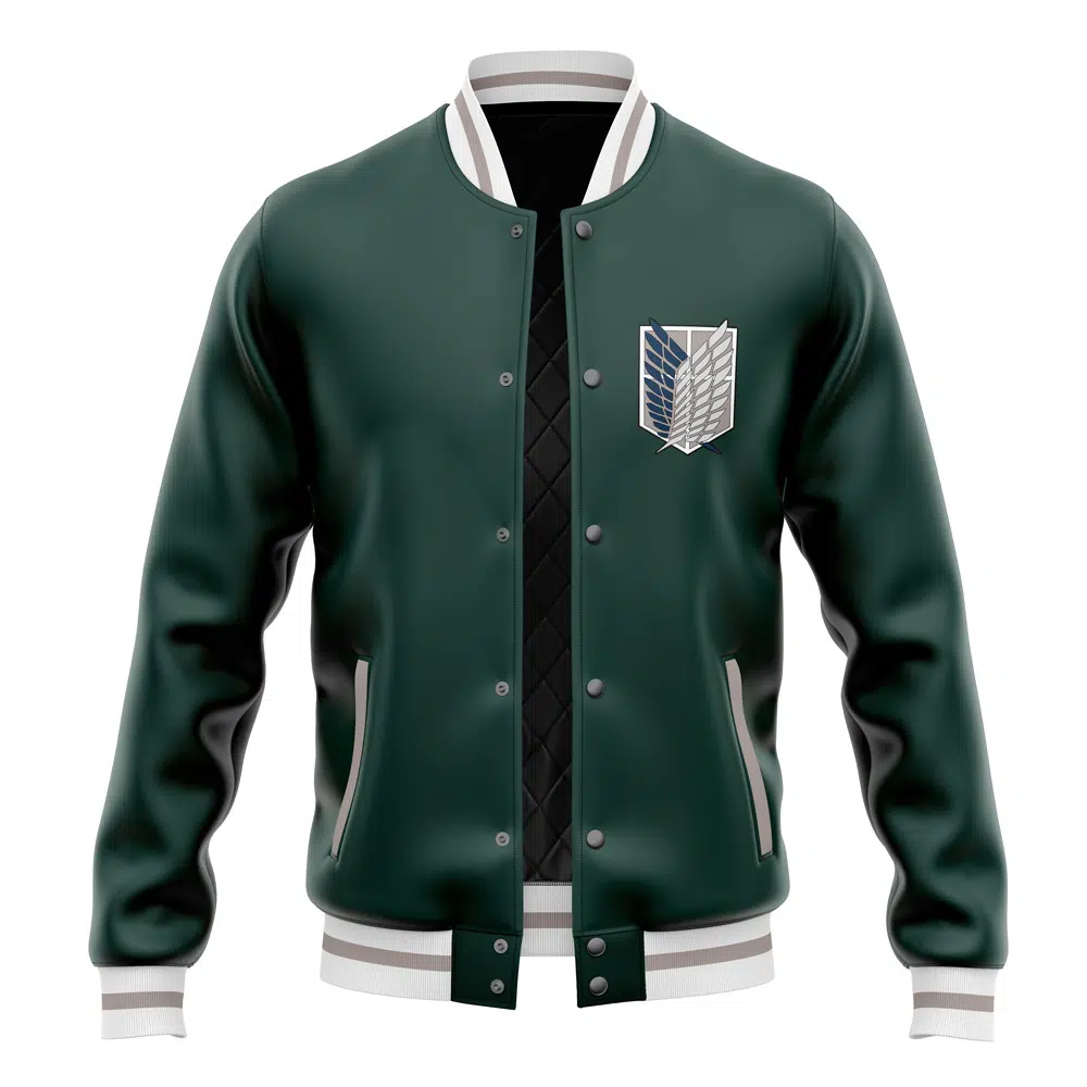 Buildercar - Survey Corps Pattern Attack on Titan Varsity Jacket