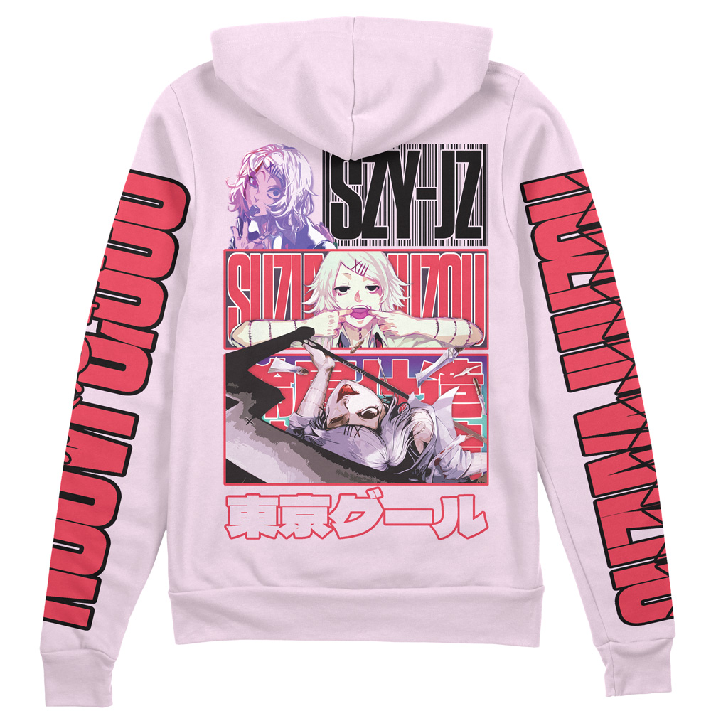 Buildercar - Suzuya Juuzou Tokyo Ghoul Streetwear Zip Hoodie Jacket