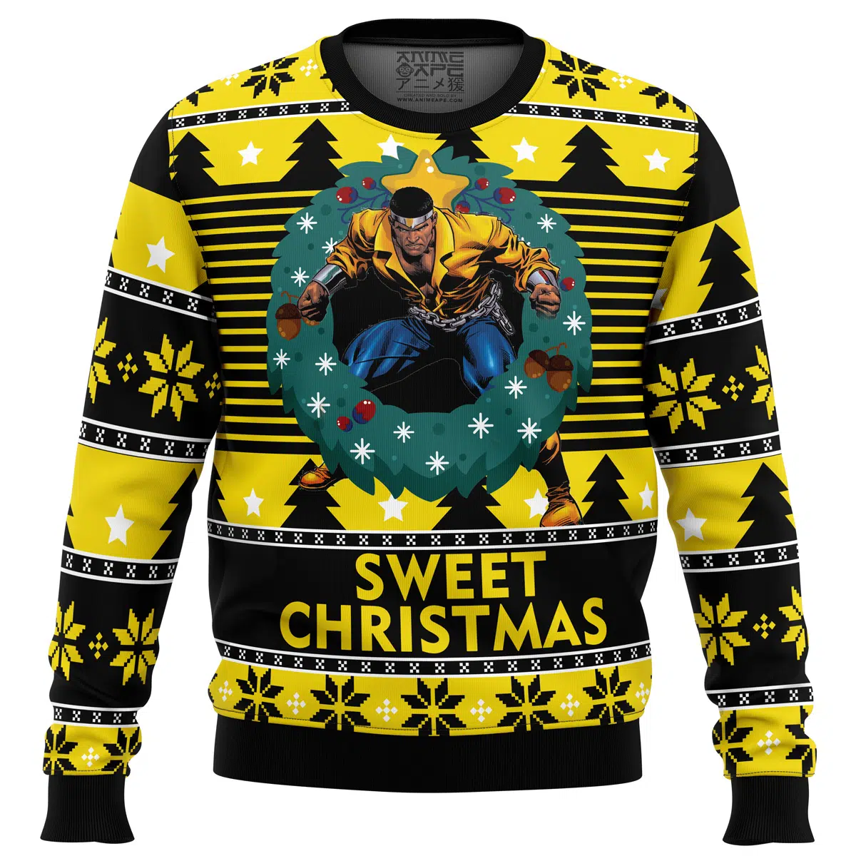 Buildercar - Sweet Christmas Luke Cage Ugly Christmas Sweater