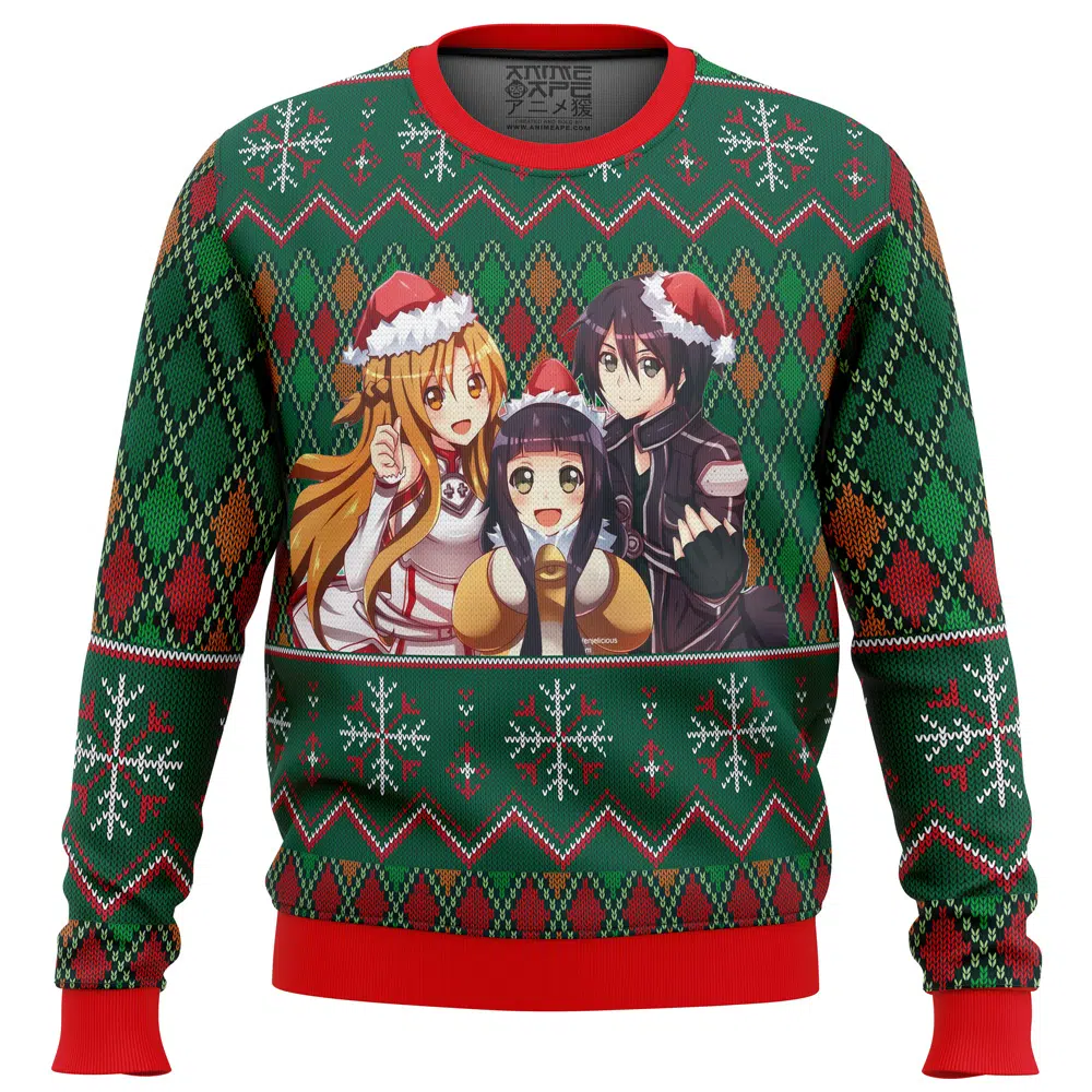 Buildercar - Sword Art Online Ugly Christmas Sweater