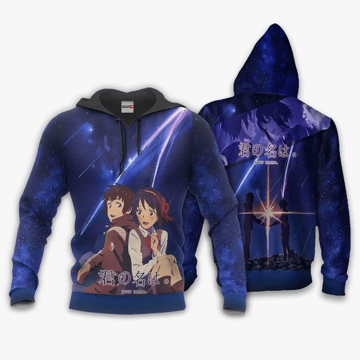 Buildercar - Tachibana Taki And Miyamizu Mitsuha Anime Manga Your Name Kimi No Na Wa 1 For Men And Women 3d Hoodie