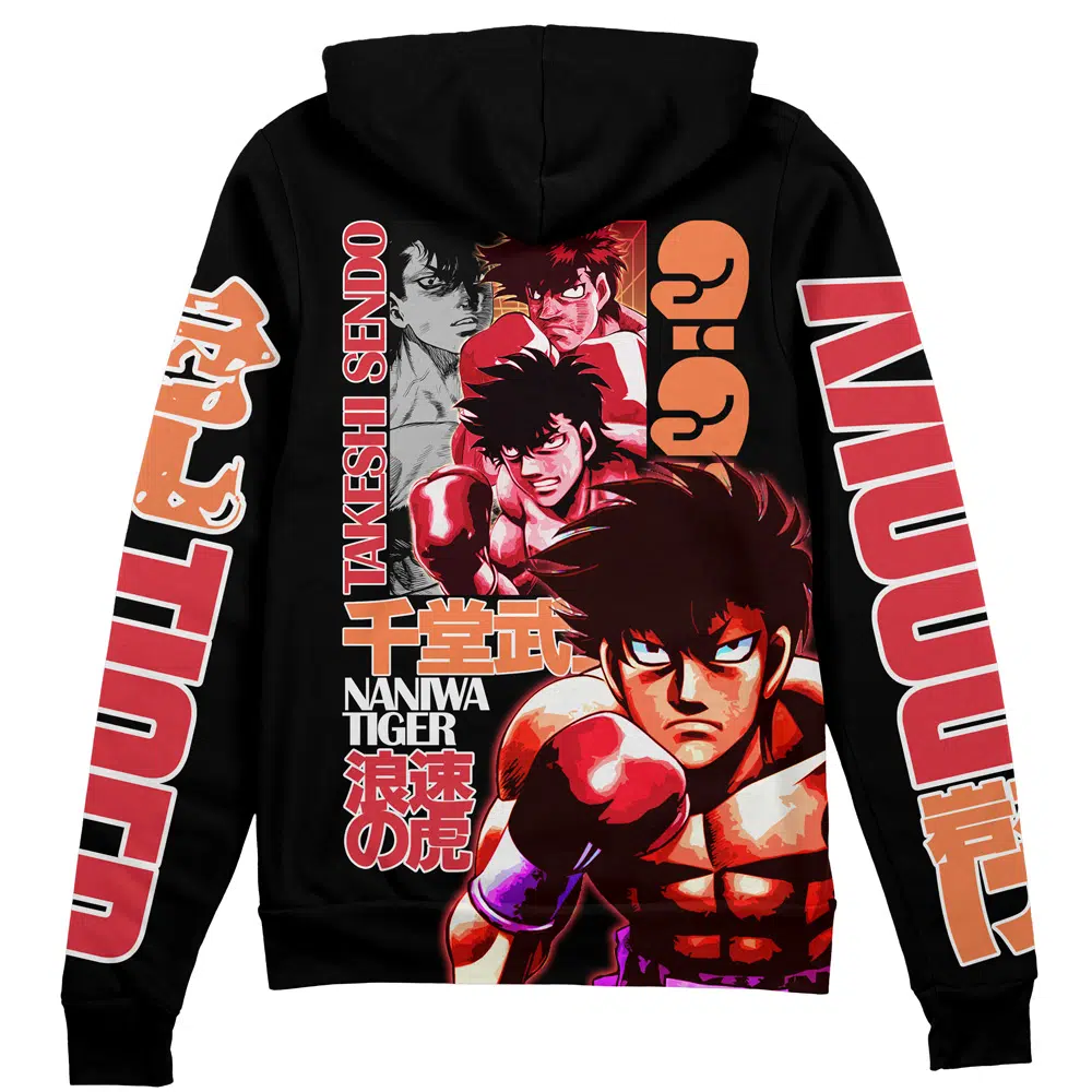 Buildercar - Takeshi Sendo Hajime no Ippo Streetwear Zip Hoodie Jacket