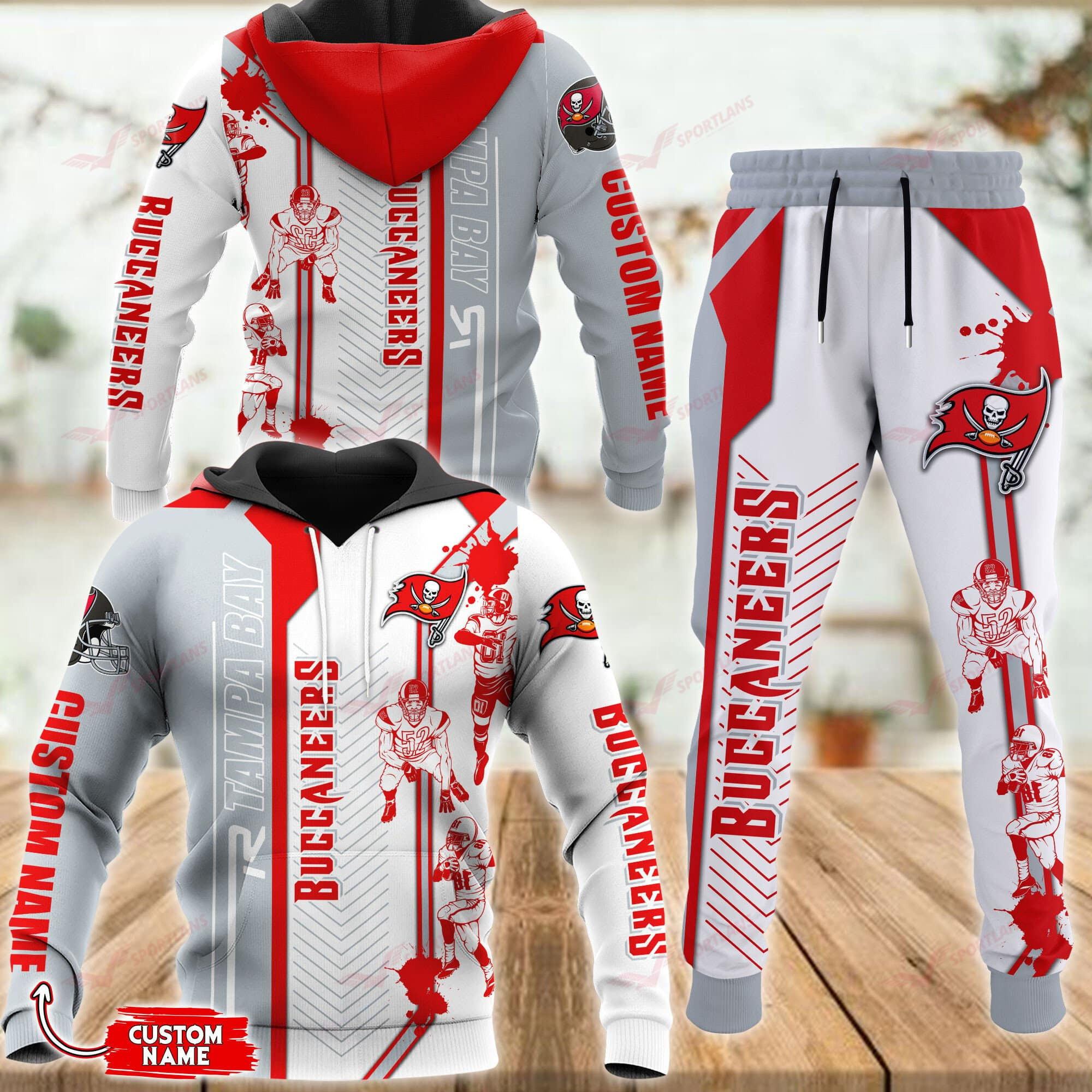 Buildercar - Tampa Bay Buccaneers Personalized Hoodie & Jogger 