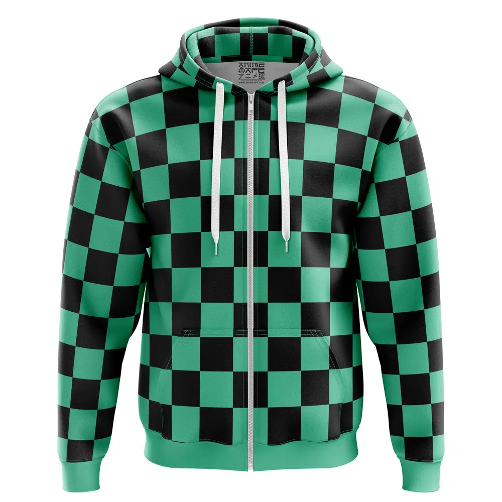 Buildercar - Tanjiro Kamado Demon Slayer Zip Hoodie Jacket