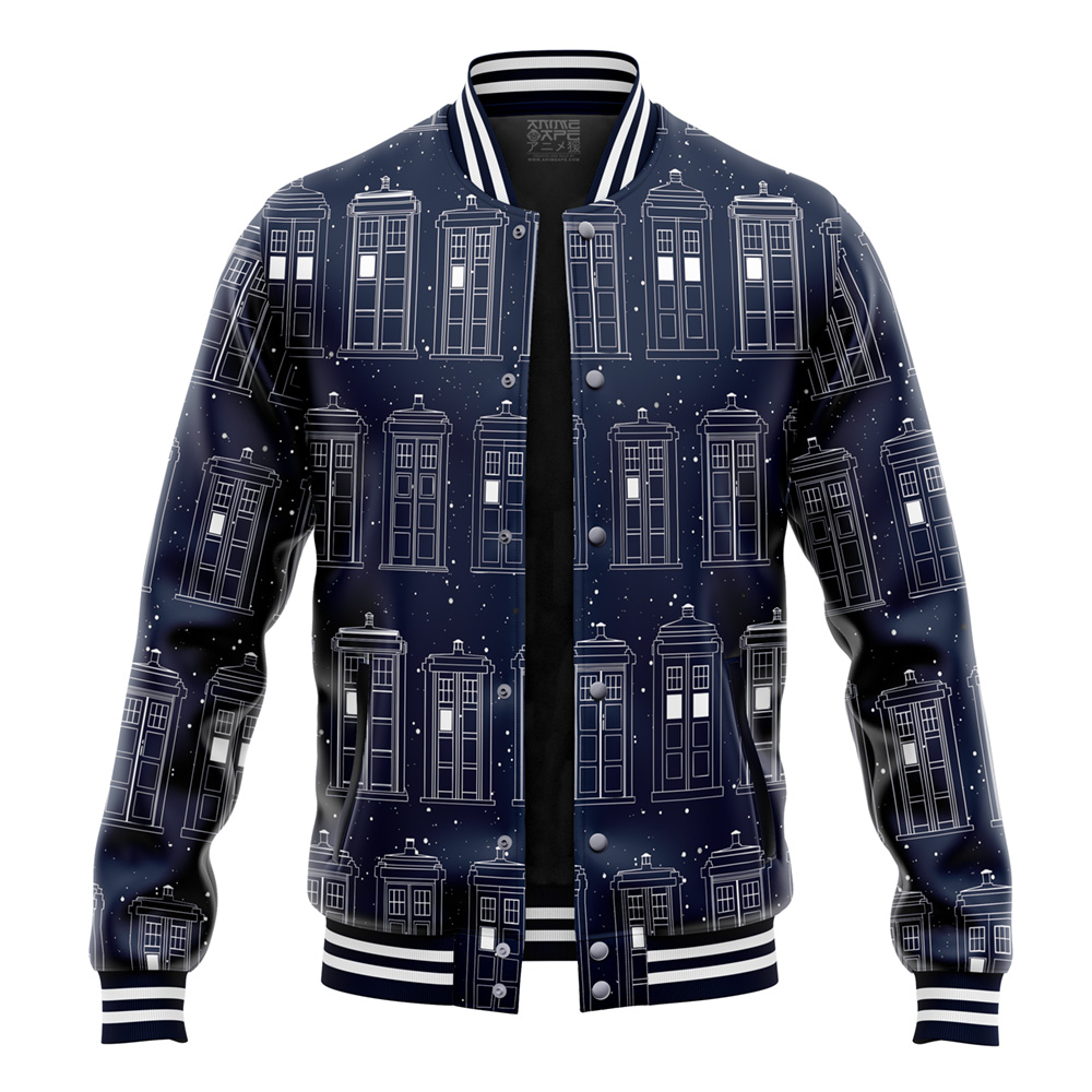 Buildercar - Tardis Doctor Who Varsity Jacket