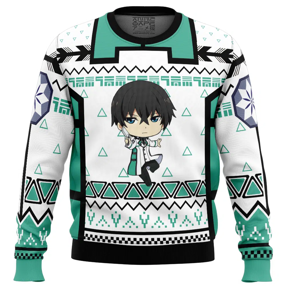 Buildercar - Tatsuya The Irregular at Magic High School Ugly Christmas Sweater