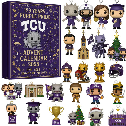 Buildercar - TCU Horned Frogs Limited Edition 2025 Advent Calendar -2D Acrylic