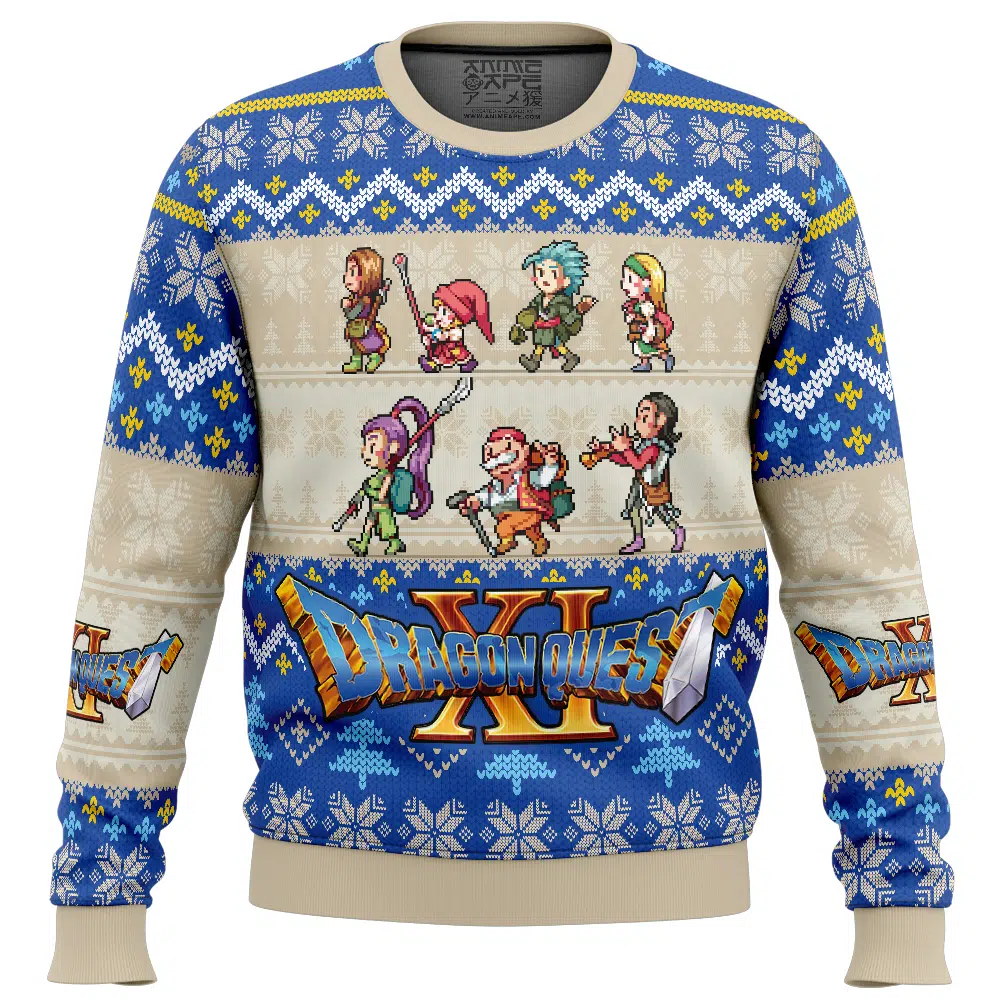 Buildercar - Team Quest Dragon Quest Ugly Christmas Sweater